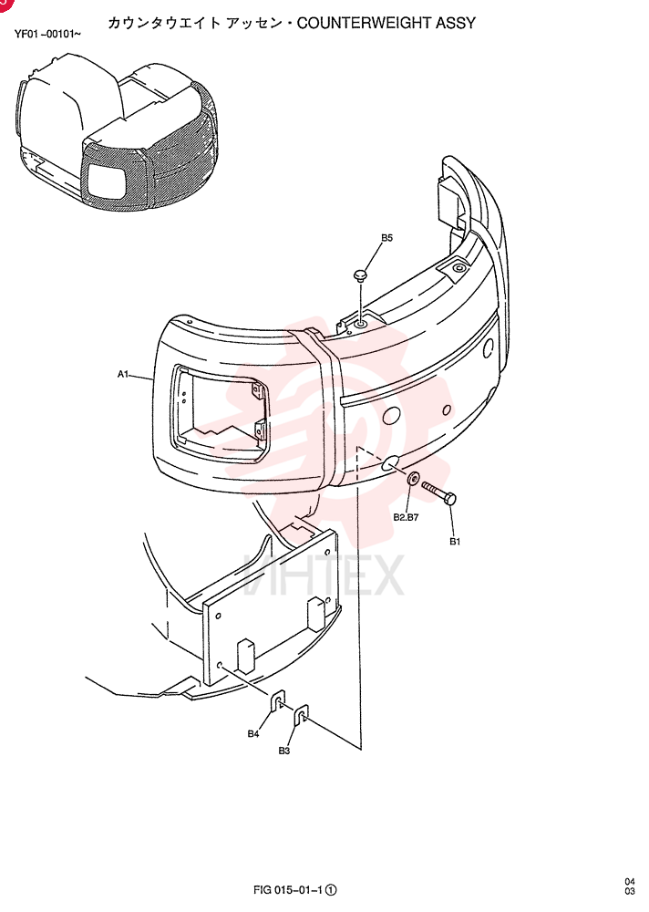 COUNTERWEIGHT YN60C00059P1