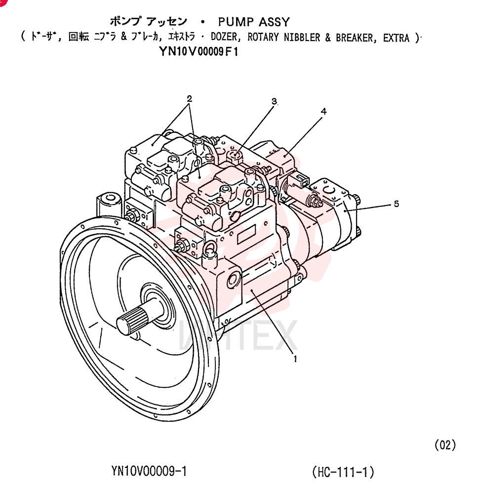 HYDRAULIC PUMP YN10V00009F1