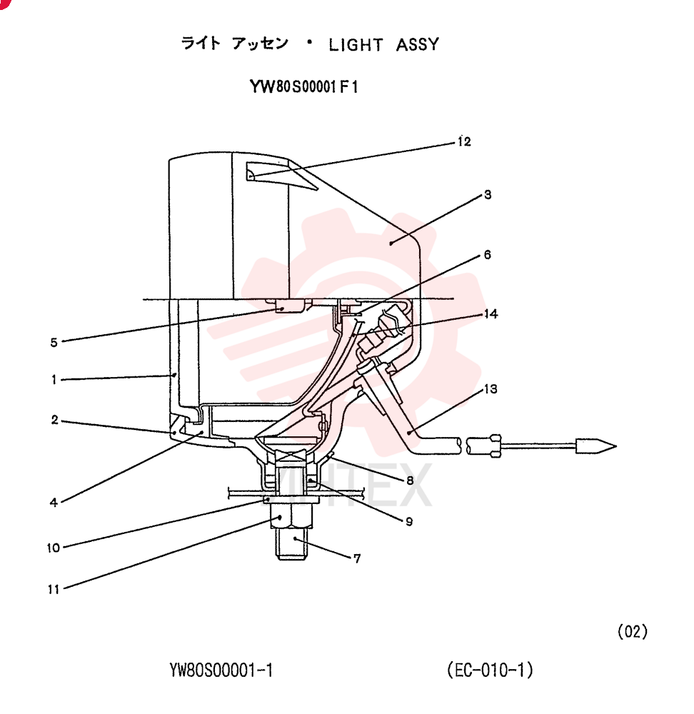 LIGHT ASSY. YW80S00001F1