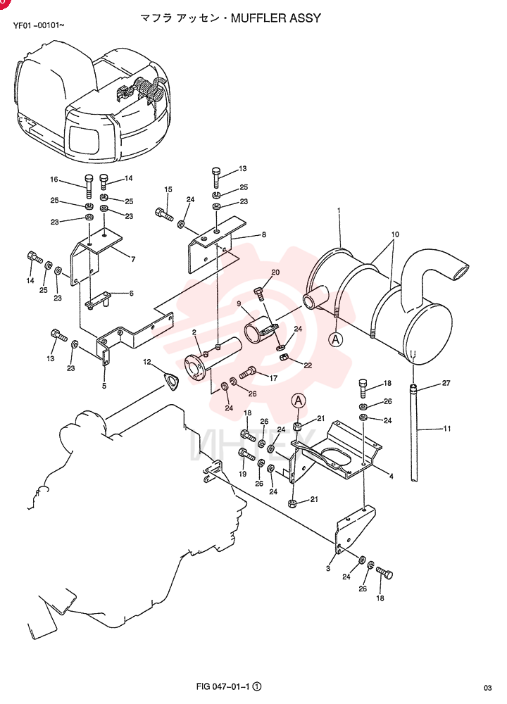 MUFFLER ASSY YN12P00012F1