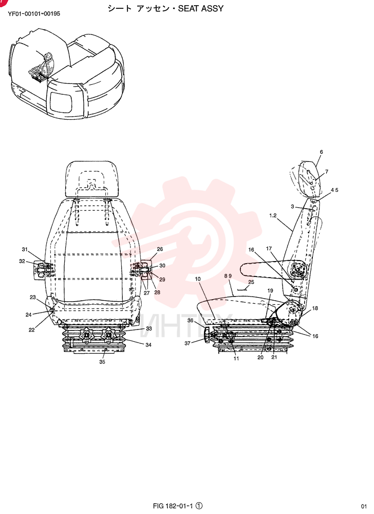 SEAT ASSY YT25M00015F1