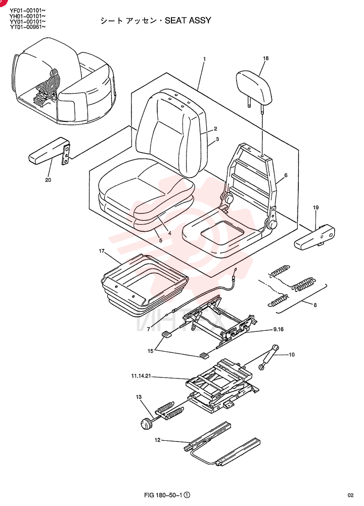 SEAT ASSY. YT25M00010F1