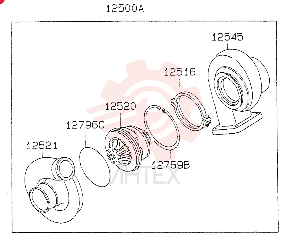 TURBOCHARGER VAME088840 (2)
