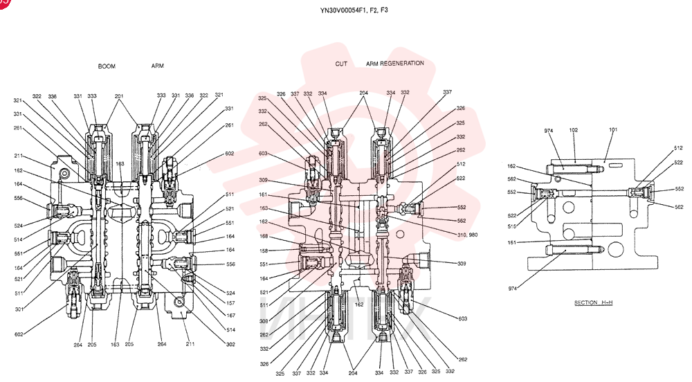 VALVE ASSY, CONTROL YN30V00054F1 (2)