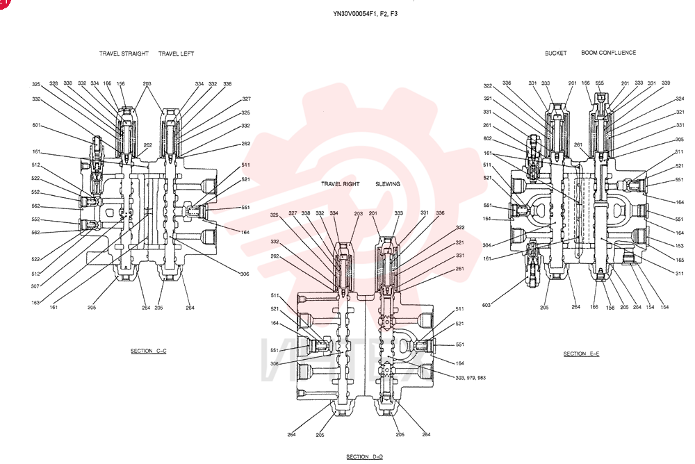 VALVE ASSY, CONTROL YN30V00054F1 (3)