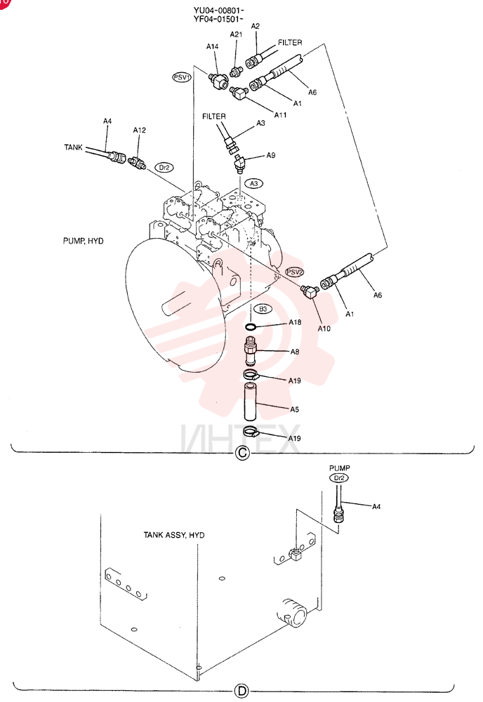CONTROL LINES, PUMP YF06H00002F2 (1)