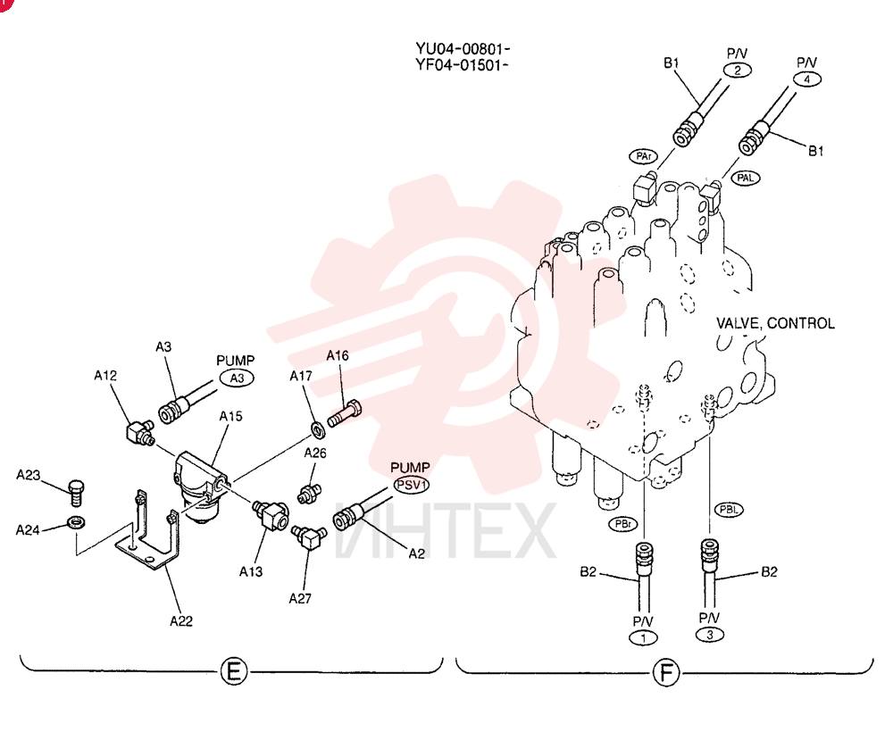 CONTROL LINES, PUMP YF06H00002F1 (1)