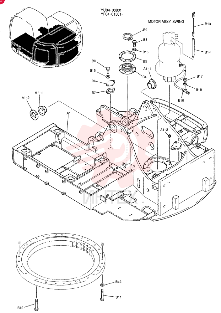 FRAME ASSY, UPP YF52F00006P1 (2)