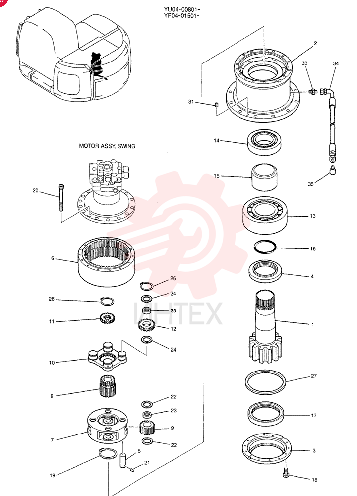 GEAR REDUCTION UNIT LQ32W00009F2