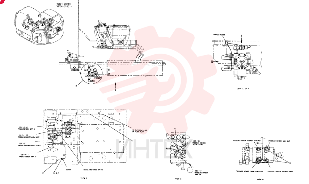 HARNESS ASSY, UPPER YF13E00004F1 (1)