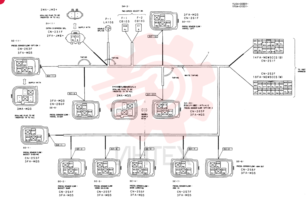 HARNESS ASSY, UPPER YF13E00004F2 (2)