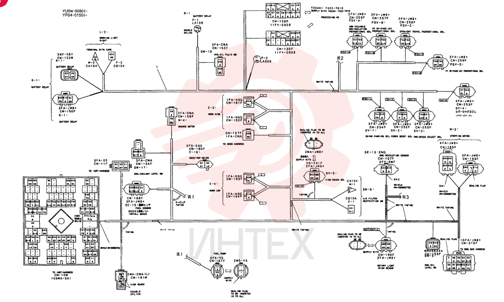 HARNESS ASSY, UPPER YF13E00006F1 (1)