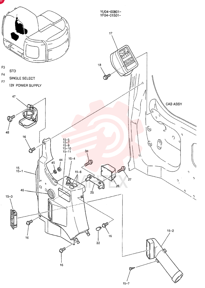 PANEL ASSY, INSTRUMENT (STD) YY17M00009F3 (1)