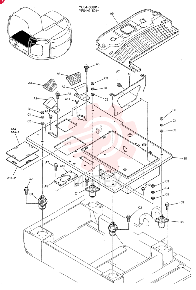 PLATE GROUP, FLOOR YF03M00002F1