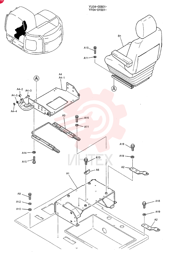 SEAT ASSY. YT25M00026F1 (1)