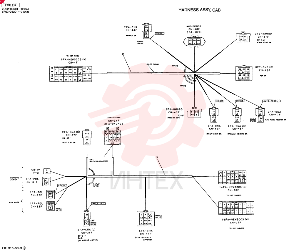 HARNESS ASSY, CAB YF14E00003F1 (6)