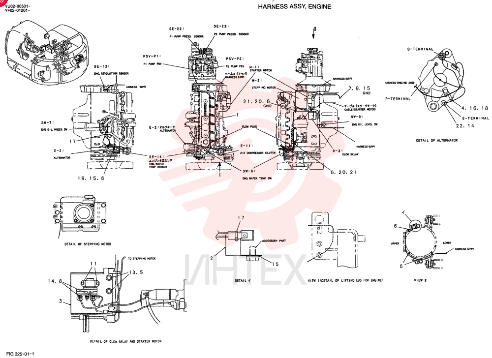 HARNESS ASSY,ENGINE YF16E00001F1 (2)