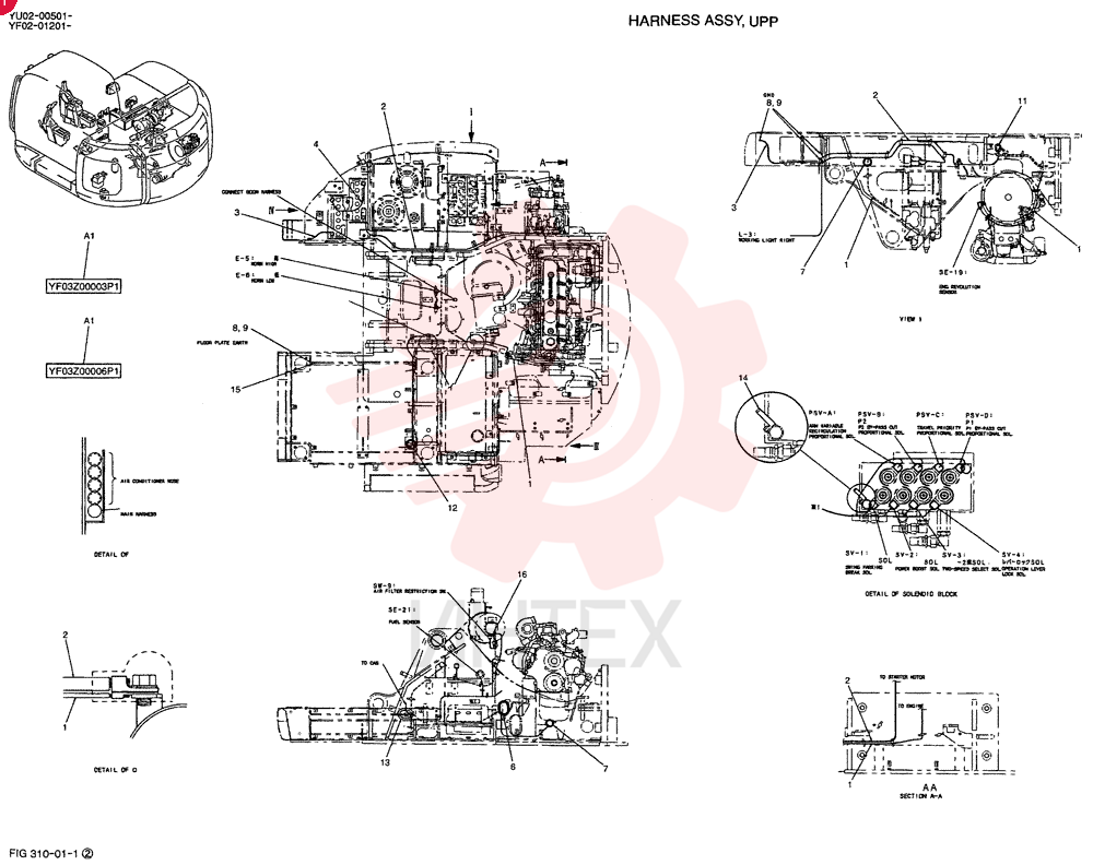HARNESS ASSY, UPP YF13E00006F1 (3)