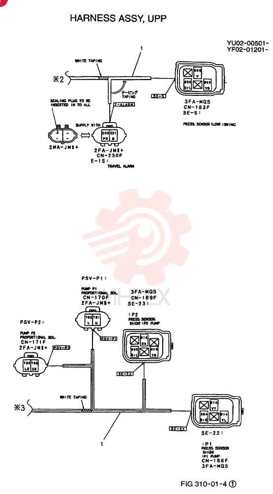 HARNESS ASSY, UPP YF13E00006F1 (4)