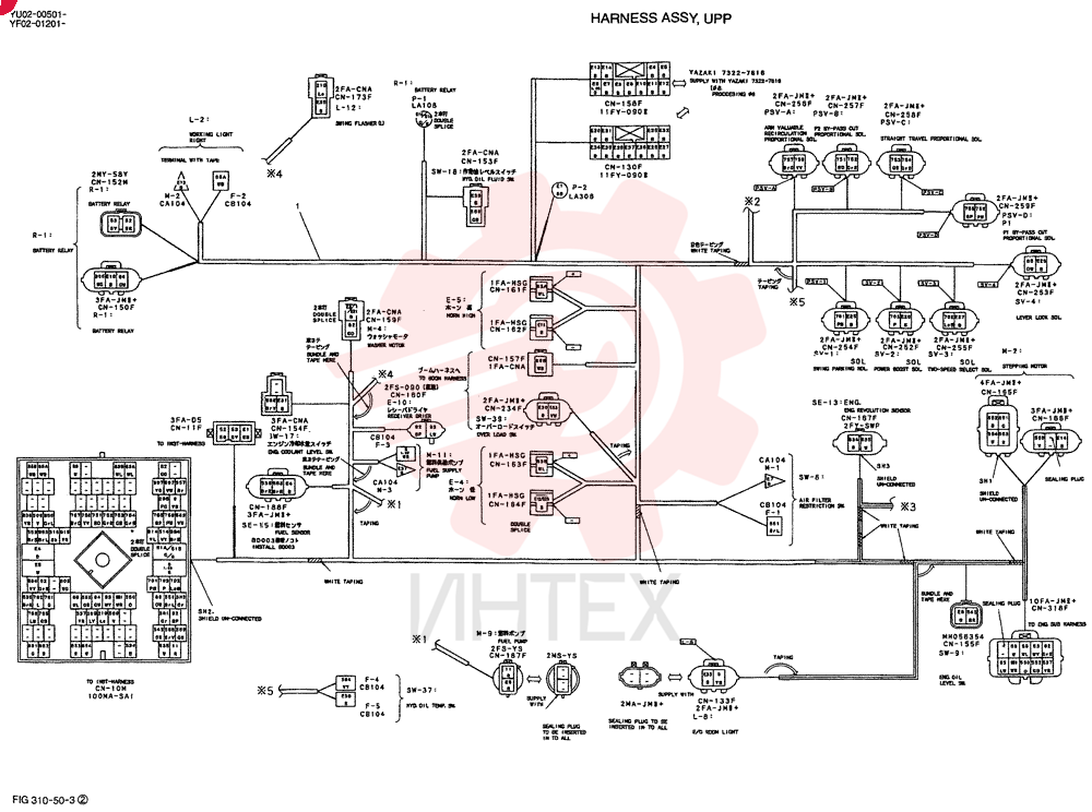 HARNESS ASSY, UPP (EU) YF13E00005F1 (4)
