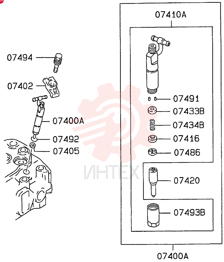 HOLDER, INJECTOR NOZ VAME440837 (1)