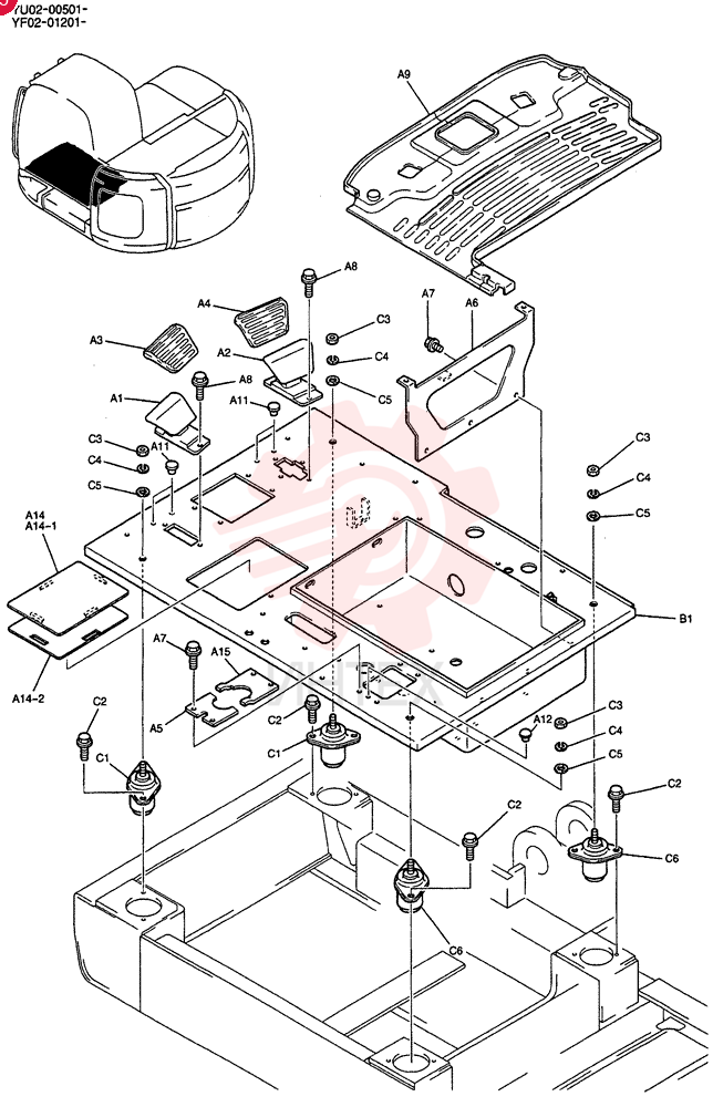 PLATE GROUP, FLOOR YF03M00002F1
