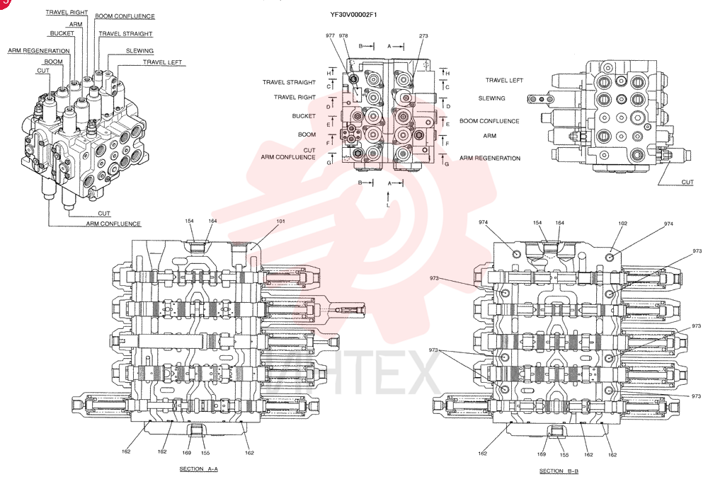 VALVE ASSEMBLY, CONTROL (FOR NORTH AMERICA), PAGE 1 OF 3