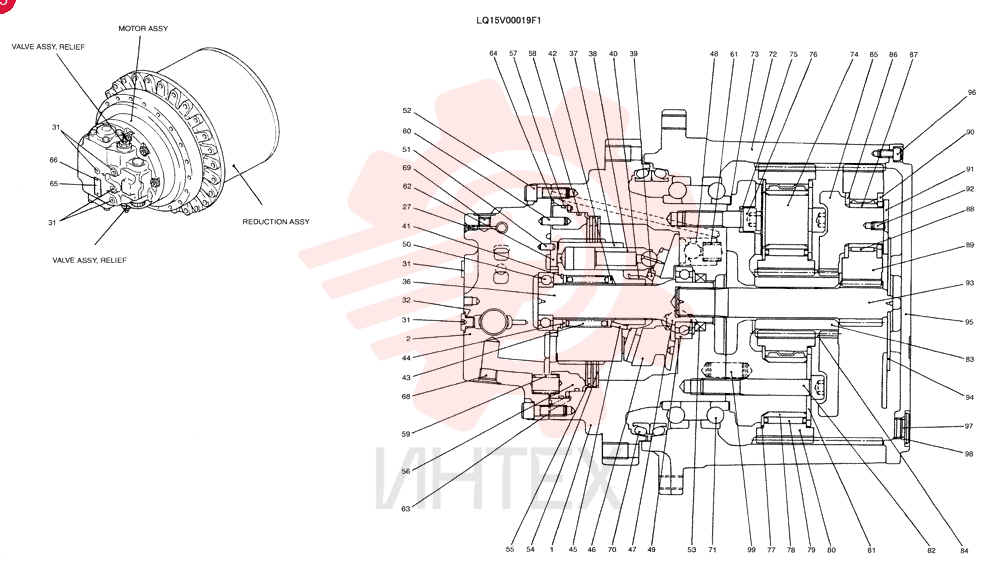HYDRAULIC MOTOR LQ15V00019F1 (1)