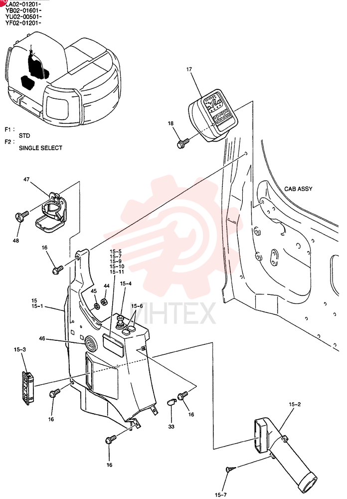 PANEL ASSY, INSTRUMENT (STD) YY17M00009F1 (1)