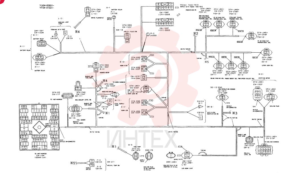 HARNESS ASSY, UPPER (EU) YF13E00005F1 (1)