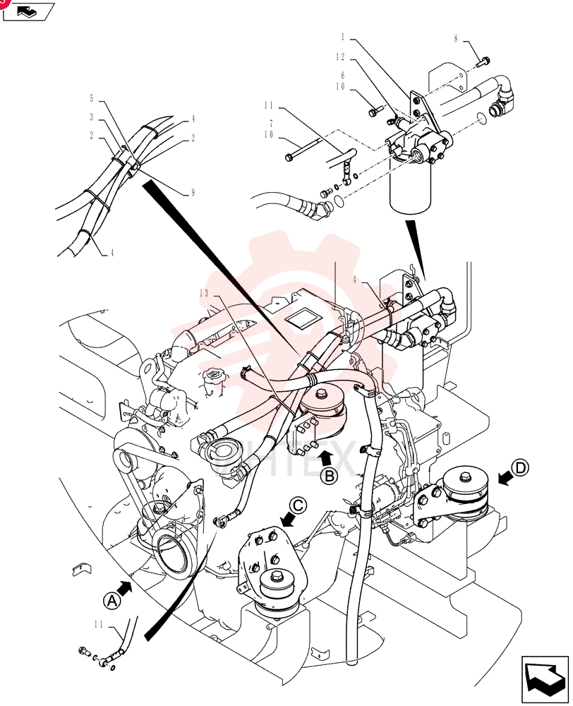 Схема (SK235SRLC-2) - SHORT RADIUS EXCAVATOR ASN YU06-03001- (1/01-12/06) YB02P00014F1 (1)