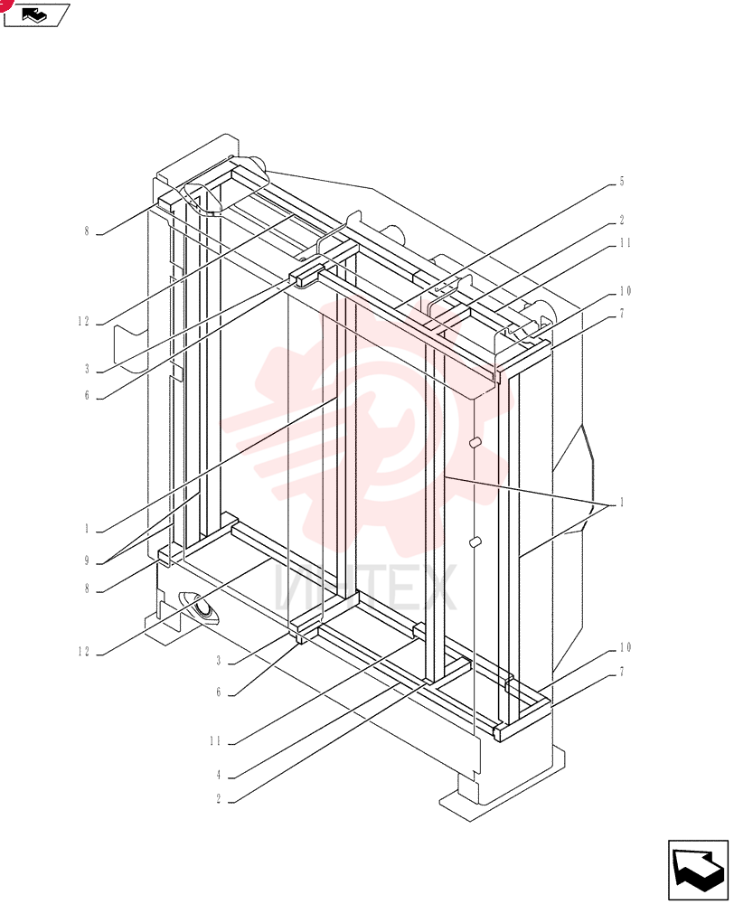 Схема (SK235SRLC-2) - SHORT RADIUS EXCAVATOR ASN YU06-03001- (1/01-12/06) YB05P00022F1 (2)