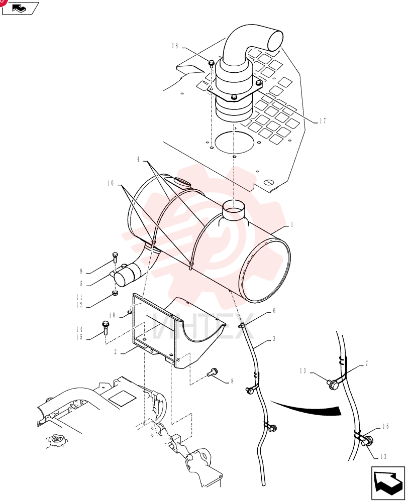 Схема (SK235SRLC-2) - SHORT RADIUS EXCAVATOR ASN YU06-03001- (1/01-12/06) YB12P00005F1