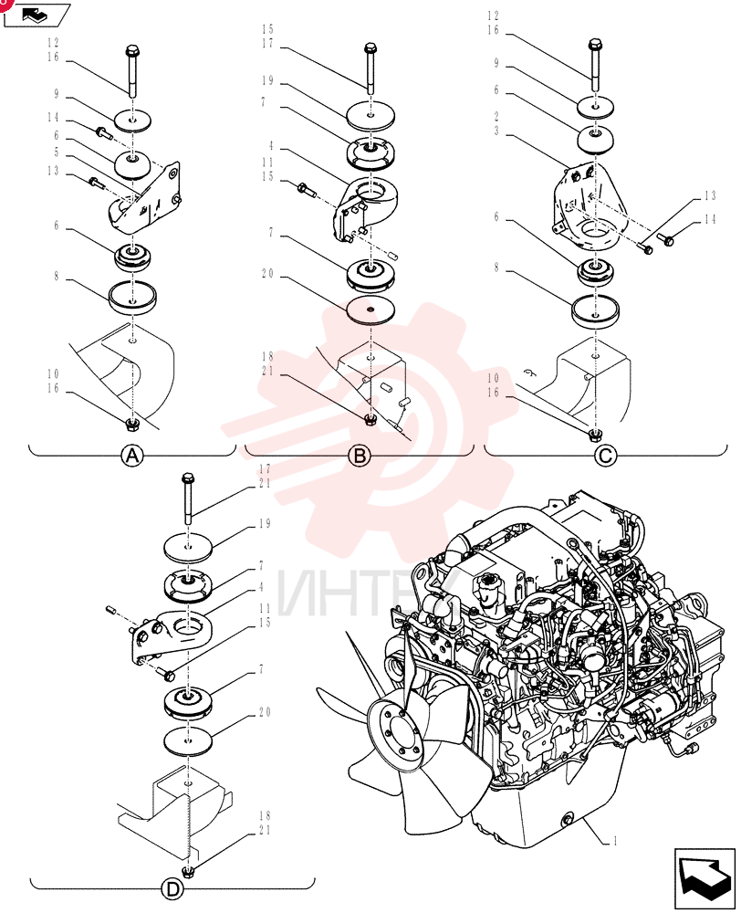 Схема (SK235SRLC-2) - SHORT RADIUS EXCAVATOR ASN YU06-03001- (1/01-12/06) YB02P00014F1 (2)