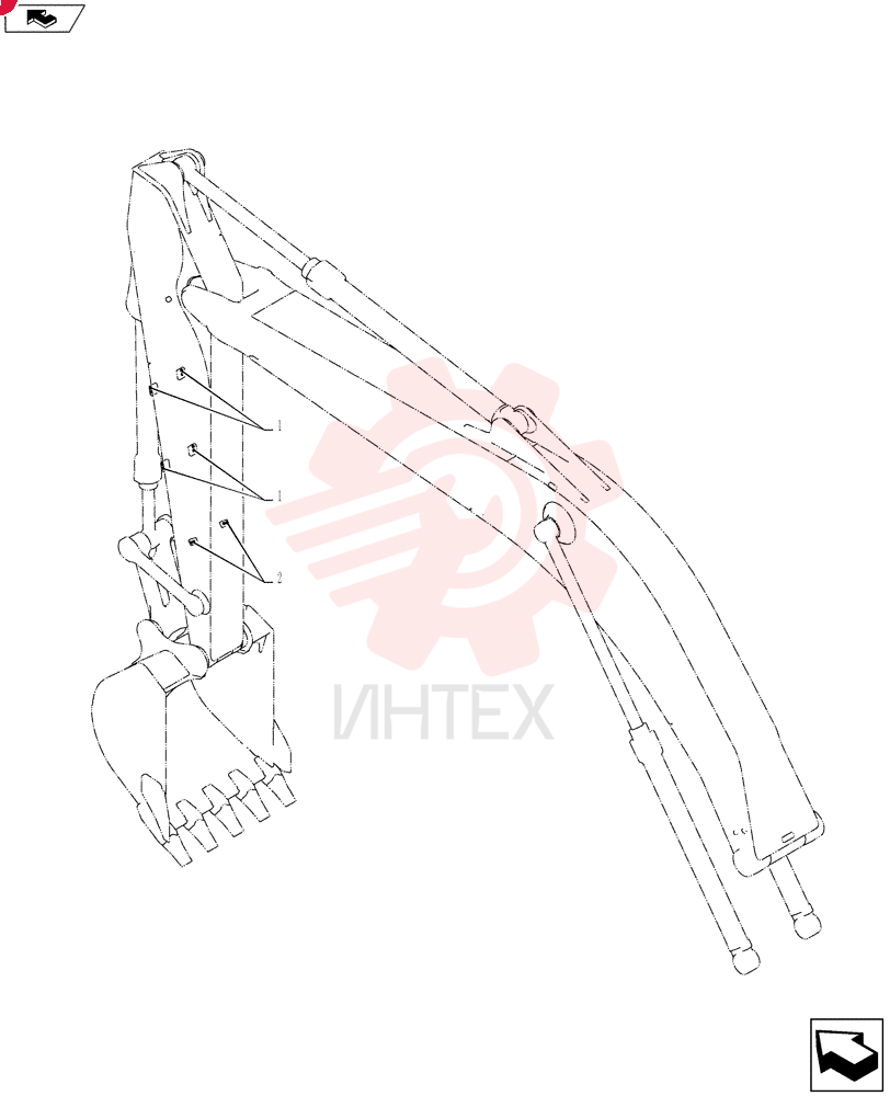 Схема (SK235SRLC-2) - SHORT RADIUS EXCAVATOR ASN YU06-03001- (1/01-12/06) YN12B02300F1