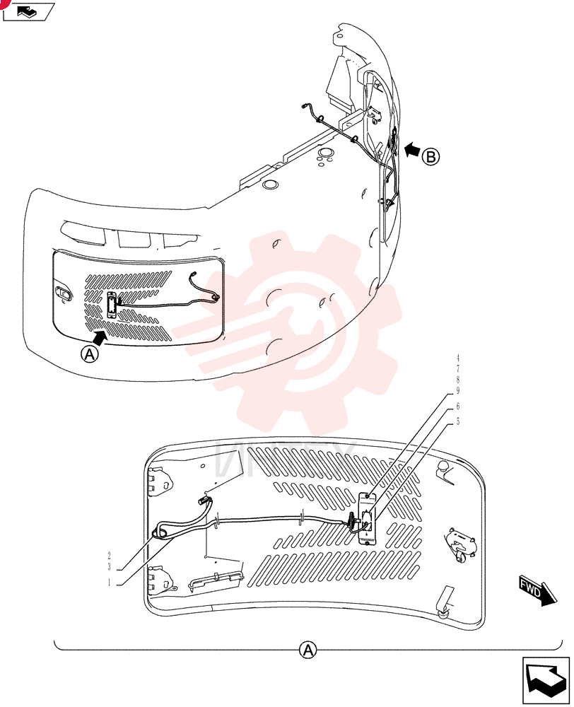 Схема (SK235SRLC-2) - SHORT RADIUS EXCAVATOR ASN YU06-03001- (1/01-12/06) YB80E00009F1 (1)