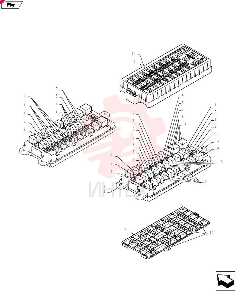 Схема (SK235SRLC-2) - SHORT RADIUS EXCAVATOR ASN YU06-03001- (1/01-12/06) YF22E00089F1 (4)
