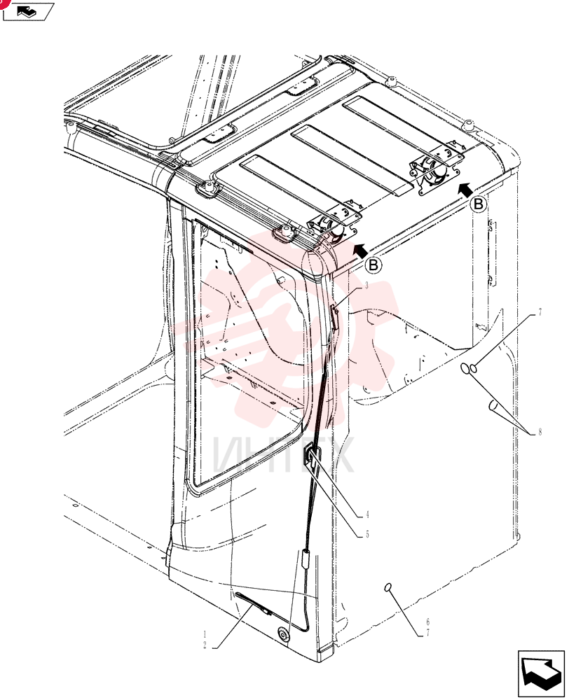 Схема (SK235SRLC-2) - SHORT RADIUS EXCAVATOR ASN YU06-03001- (1/01-12/06) YF02C00015F1 (7)