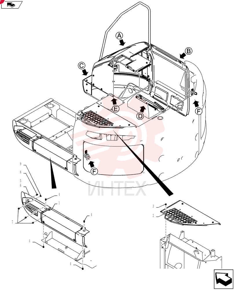 Схема (SK235SRLC-2) - SHORT RADIUS EXCAVATOR ASN YU06-03001- (1/01-12/06) YF21C00035F1 (1)