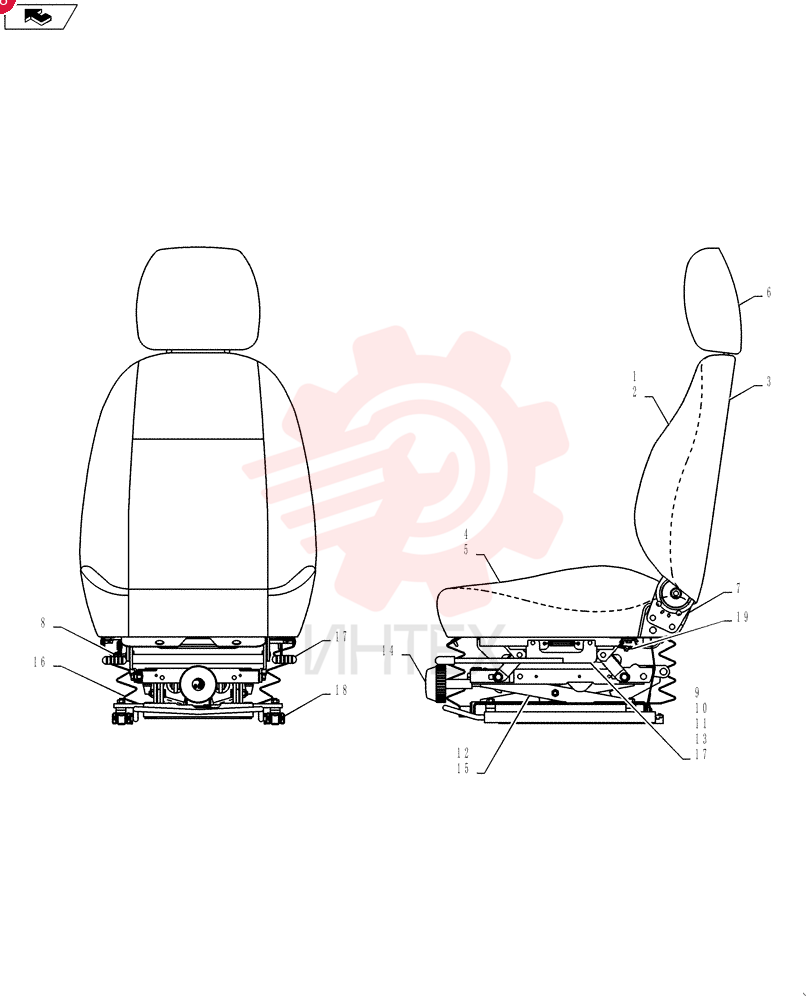 Схема (SK235SRLC-2) - SHORT RADIUS EXCAVATOR ASN YU06-03001- (1/01-12/06) YN25M00088F1 (2)