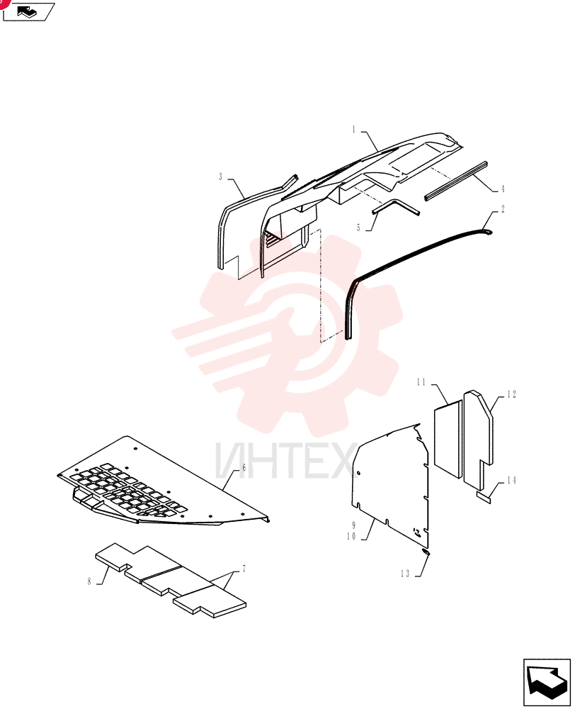 Схема (SK235SRLC-2) - SHORT RADIUS EXCAVATOR ASN YU06-03001- (1/01-12/06) YF21C00035F1 (4)