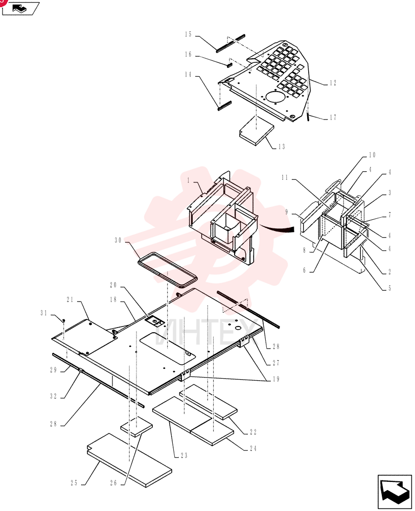 Схема (SK235SRLC-2) - SHORT RADIUS EXCAVATOR ASN YU06-03001- (1/01-12/06) YF21C00035F1 (12)