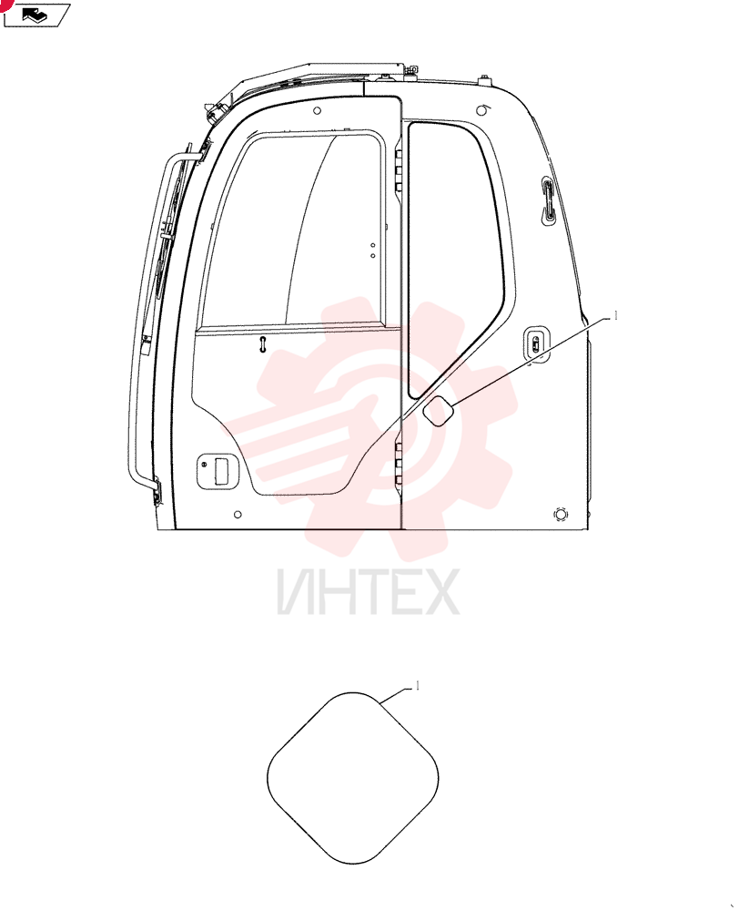 Схема (SK235SRLC-2) - SHORT RADIUS EXCAVATOR ASN YU06-03001- (1/01-12/06) YN22T00288F1