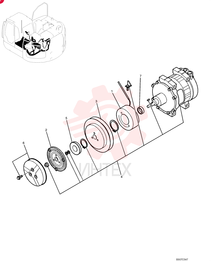 COMPRESSOR,W/ Pulley YX91V00001F1