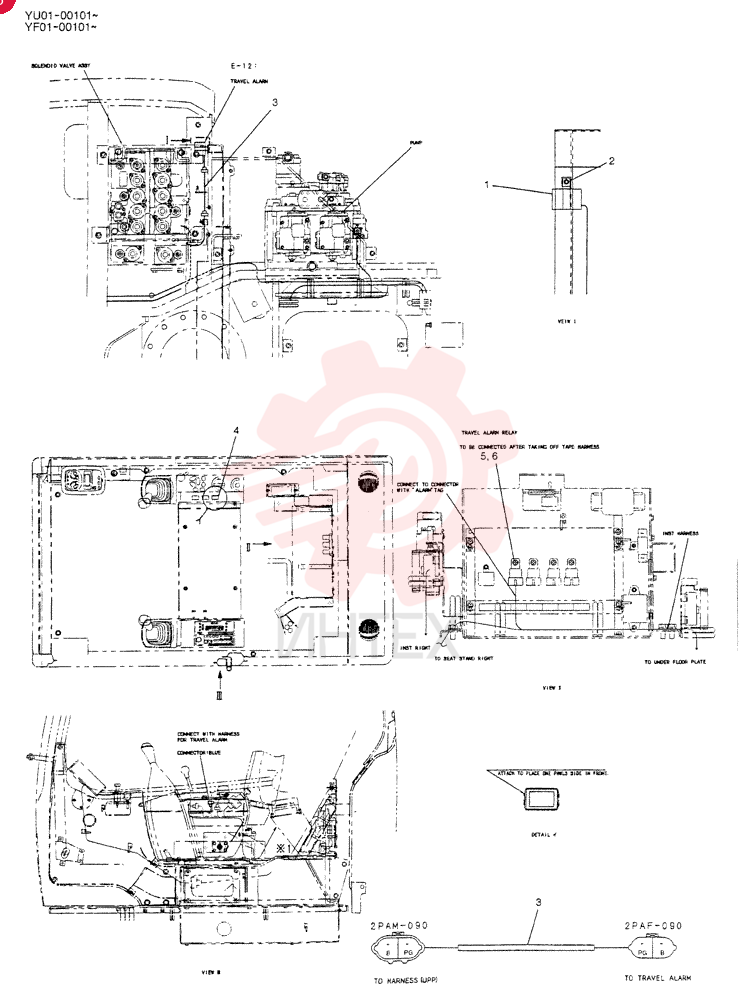 ALARM ASSY, Serial Range: YU01-00101-YU01-00286