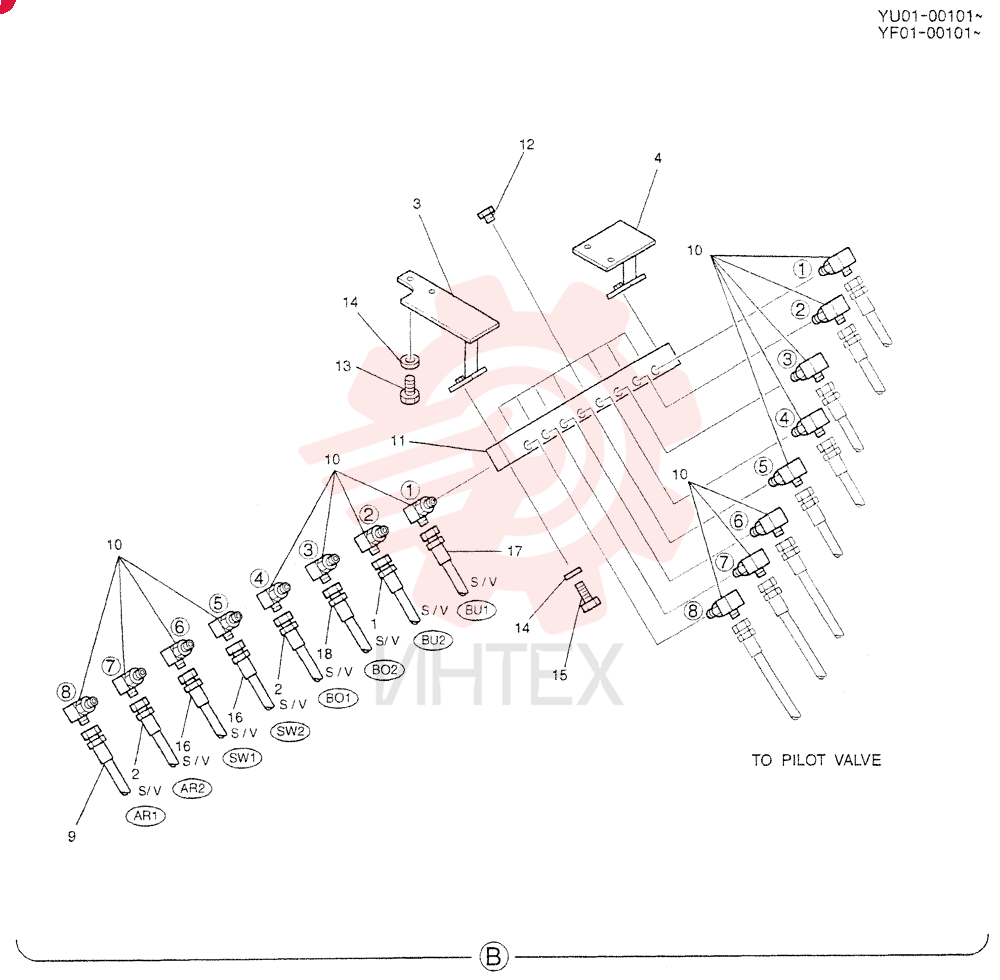 CONTROL LINES, REMOTE (BLOCK) YN64H00114F1 (2)