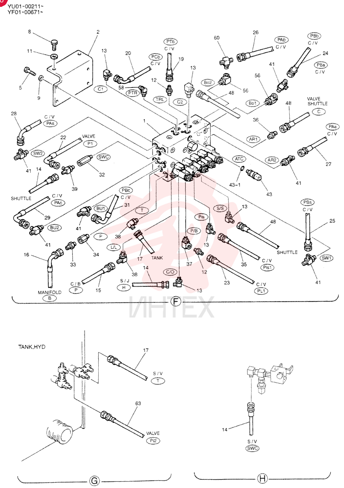 CONTROL LINES, VALVE YN64H00111F1 (3)