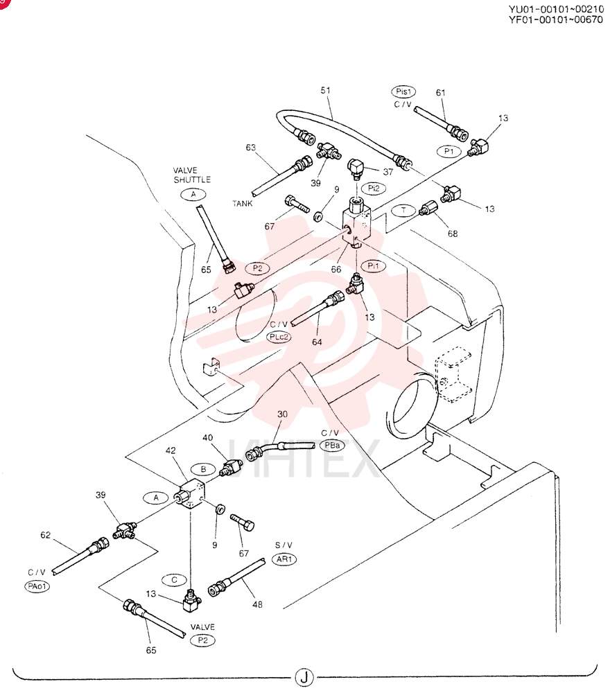 CONTROL LINES, VALVE YN64H00072F2 (3)