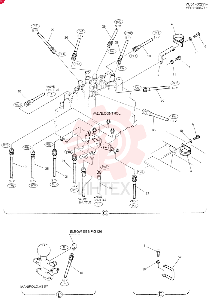 CONTROL LINES, VALVE YN64H00111F1 (2)