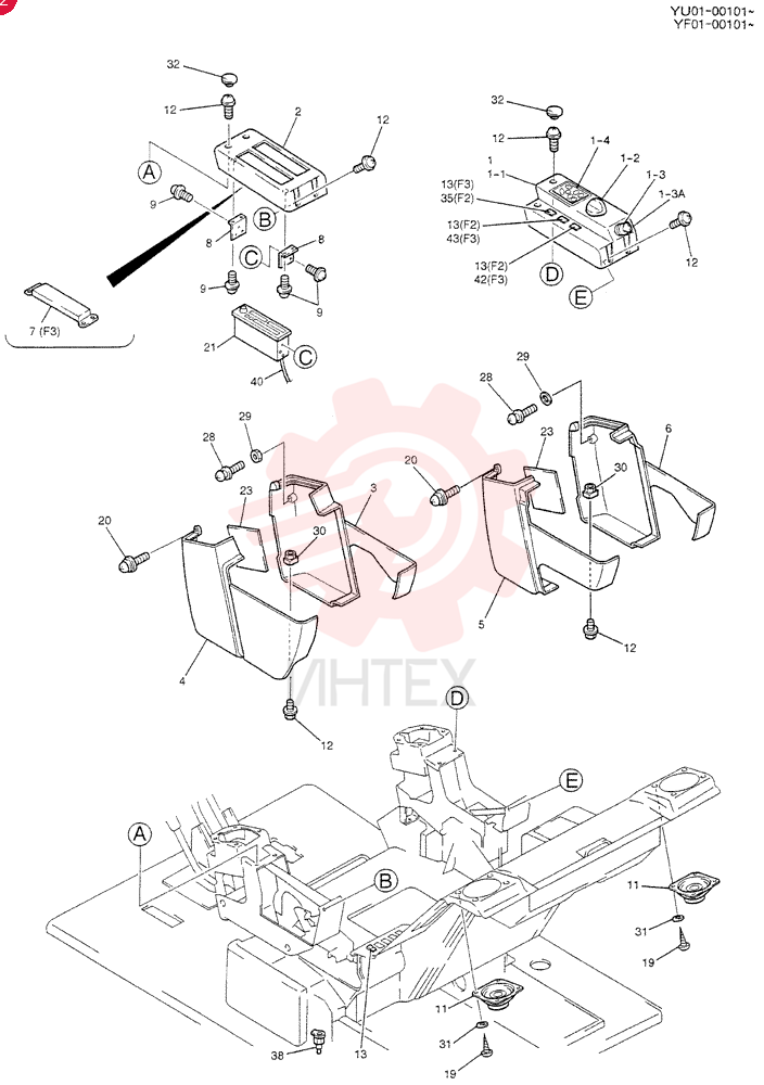 PANEL ASSY, INSTRUMENT (KAI) YN17M00014F2 (2)
